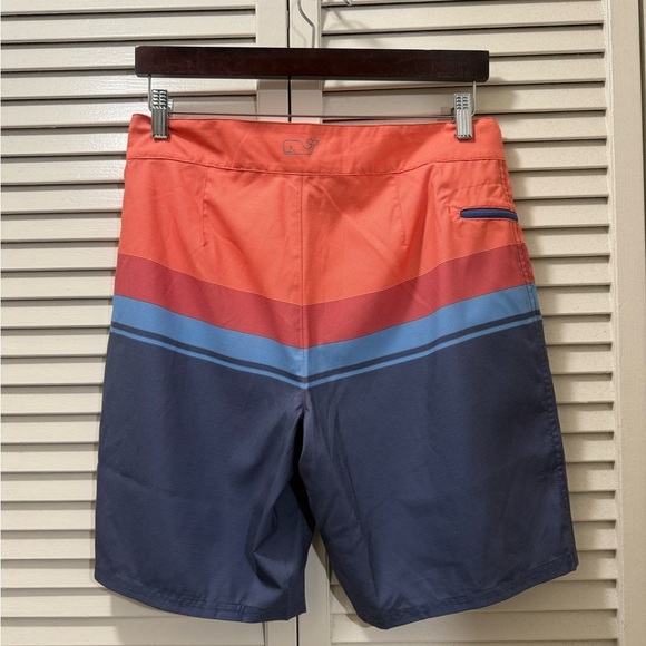 Vineyard Vines Swimwear Stripe Board Shorts Mai Tai - Picture 2 of 5